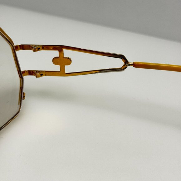 Cazal 225 Col97 013 Eyeglasses Eye Glasses Frames Gold Germany 58-13-135 - Picture 5 of 7